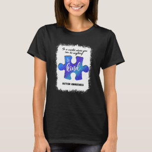 Blå puzzle Biet Autism Awareness Mamma Wom T Shirt