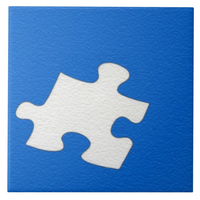 Blå puzzle Biet Tile Kakelplatta (Framsidan)
