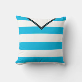 Blå Rand-fyllnadsmall för Oceanien Jersey Blue Kudde