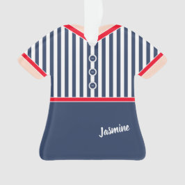 Blå Rand Red Trim Athletic Tennis Outfit