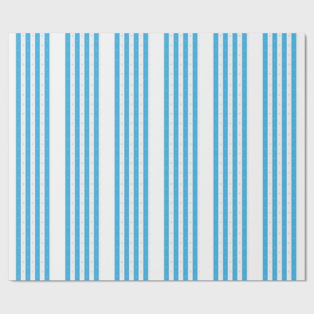 Blå rand snöflinga sömlöst vintermönster presentpapper (Platt)