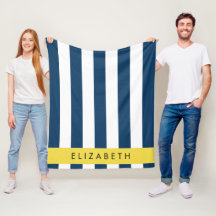 Blå Rand, stripe Mönster, ditt namn