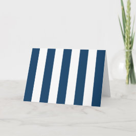 Blå Rand, vit Rand, stripe Mönster Kort