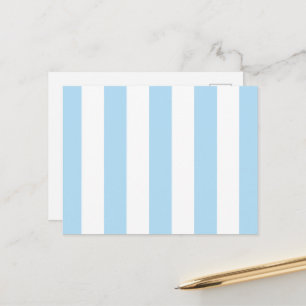 Blå Rand, vit Rand, stripe Mönster Vykort
