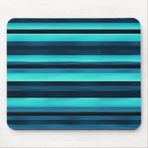 🔵 Blå Randig Minimalistisk Musmatta för Skrivbord