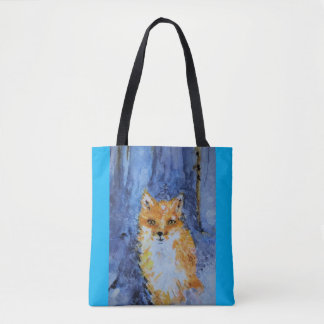 Blå Räv Totebag Tygkasse