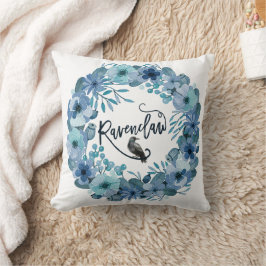 Blå Raven House Inspirerad Kudde