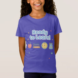 Blå redo att lära sig Söt tillbaka till skolan T Shirt