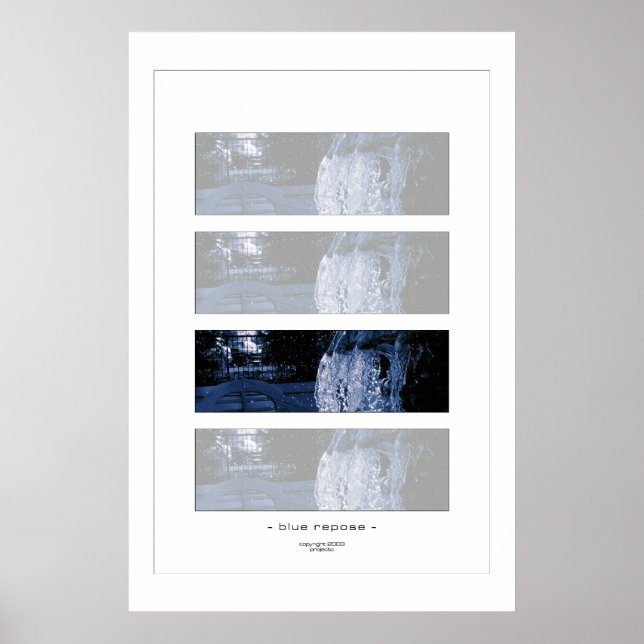 blå reflexion poster (Framsidan)