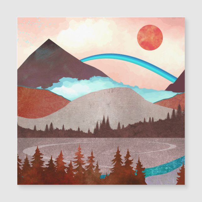 Blå regnbåge liggande (Framsida)