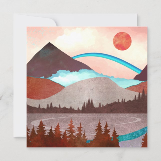 Blå regnbåge liggande (Framsida)