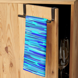 Blå regndroppar, Abstrakt Kökshandduk