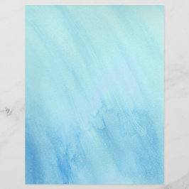 Blå regnstorm Vatten, vattenfärgsfärg för