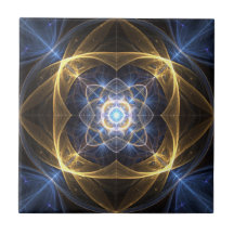 Blå rektalplattan i Guld