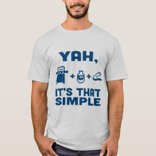 Blå Rhino "Ya, det är den enkla" Manarna T Shirt