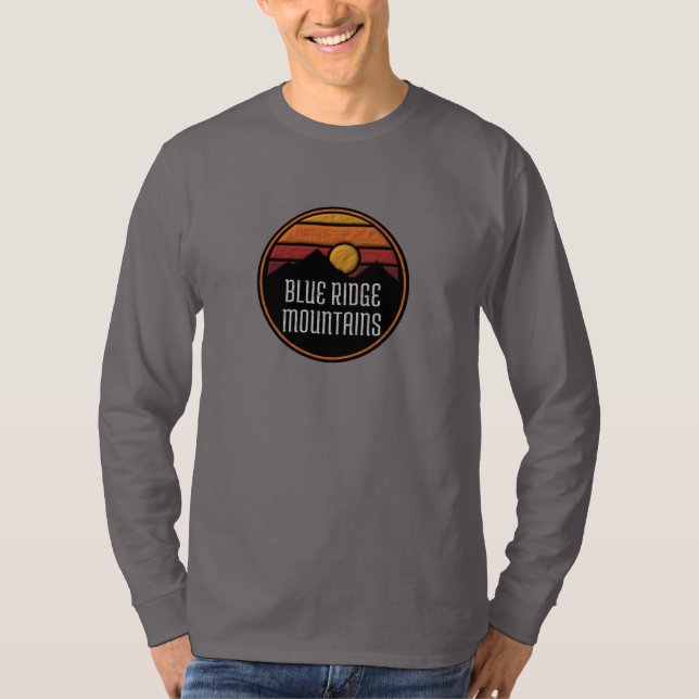 Blå Ridge-berg T Shirt (Framsida)