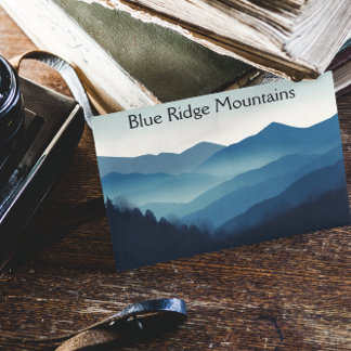 Blå Ridge-bergen, anpassadet Vykort