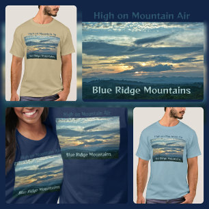 Blå Ridge-bergen Asheville North Carolina T Shirt