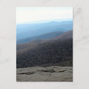 Blå Ridge-bergen i North Carolina Vykort