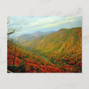 Blå Ridge-bergskedjan i North Carolina Vykort