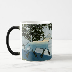 Blå ridge Horse Cades Cove Magisk Mugg