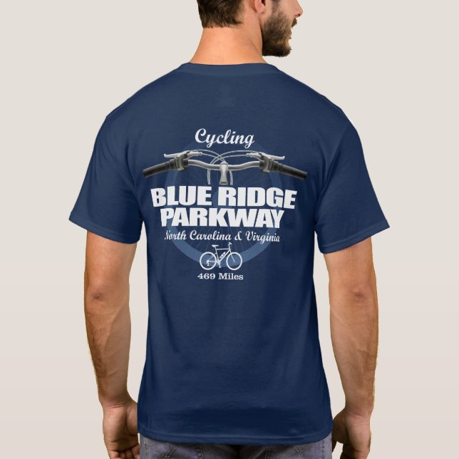Blå Ridge Parkway (H2) T Shirt (Baksida)