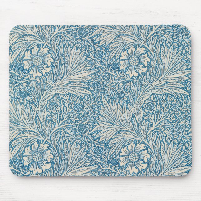 Blå Ringblommor (av William Morris) Musmatta (Framsidan)
