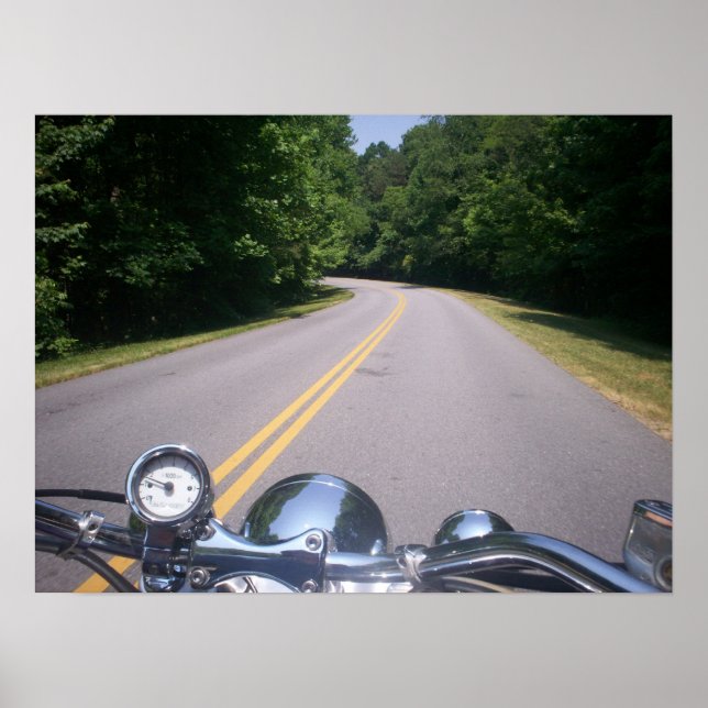 Blå ringmotorcykel 3 poster (Framsidan)