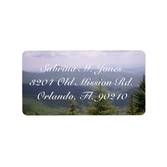 Blå ringmotorcykelrid adressetikett (Framsidan)