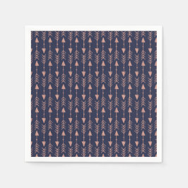 Blå Ro-guldblommiga örtpilar i havskräfta Pappersservett