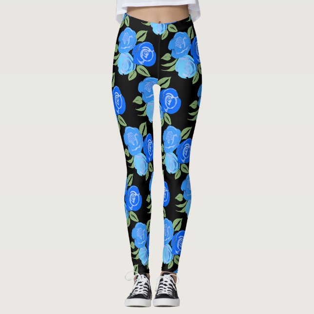 Blå Ro Leggings (Framsida)