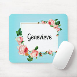 Blå Ro Ram Ditt namn Land Mousepad Musmatta