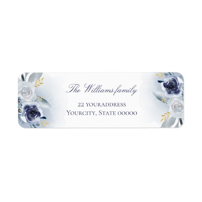 blå ro returadress etikett (Framsidan)