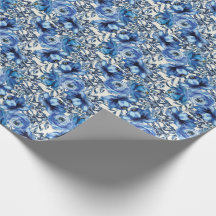 Blå Ro Wraping Papper