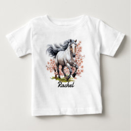Blå Roan Vildhäst som springer T Shirt