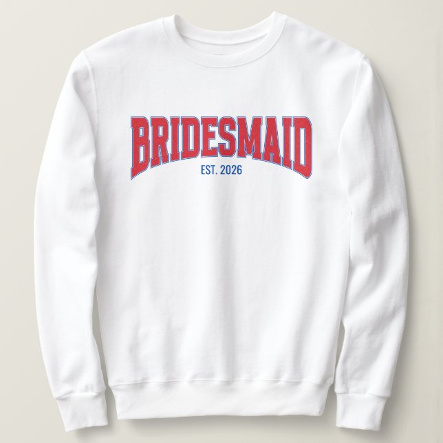 Blå + Röd Falskt glitter BRUDJUNGFRU Sängvätningsp T Shirt (Design framsida)