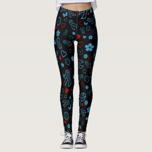 Blå/röd multiplikation... Diabetes Leggings