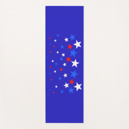 Blå, röd och vit stjärna Mönster