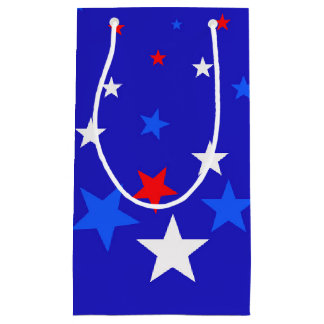 Blå, röd och vit stjärna Mönster