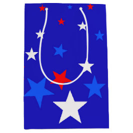 Blå, röd och vit stjärna Mönster