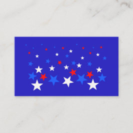 Blå, röd och vit stjärna Mönster Tilläggskort