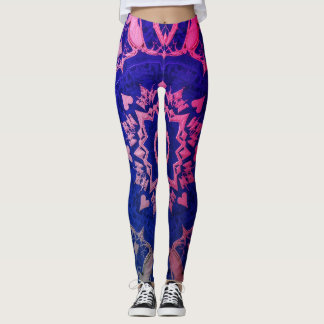 Blå + Röda Färger på Elegant Anpassad Modern Leggings