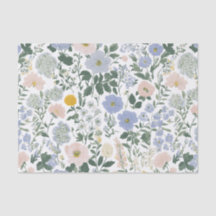 Blå Röda Nyckelpigor Cottagecore Vildblomma