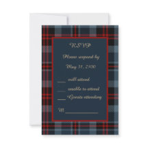 Blå rödfläckig bröllop celtic tartan plaid