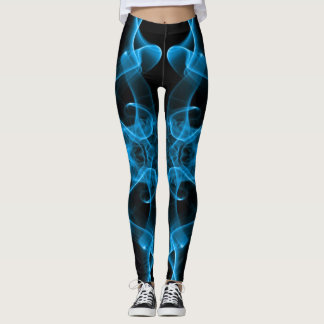 Blå rök Symmetrisk minimalistisk svart Leggings