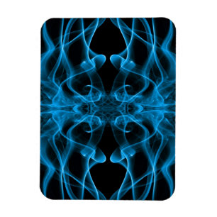 Blå rök Symmetrisk minimalistisk svart Magnet