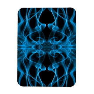Blå rök Symmetrisk minimalistisk svart Magnet