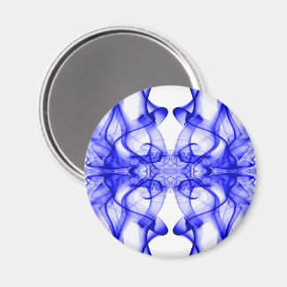 Blå Rök Symmetrisk Minimalistisk Vit Magnet