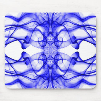 Blå Rök Symmetrisk Minimalistisk Vit Musmatta