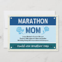 Blå Rolig Maraton Mamma Mors Dag